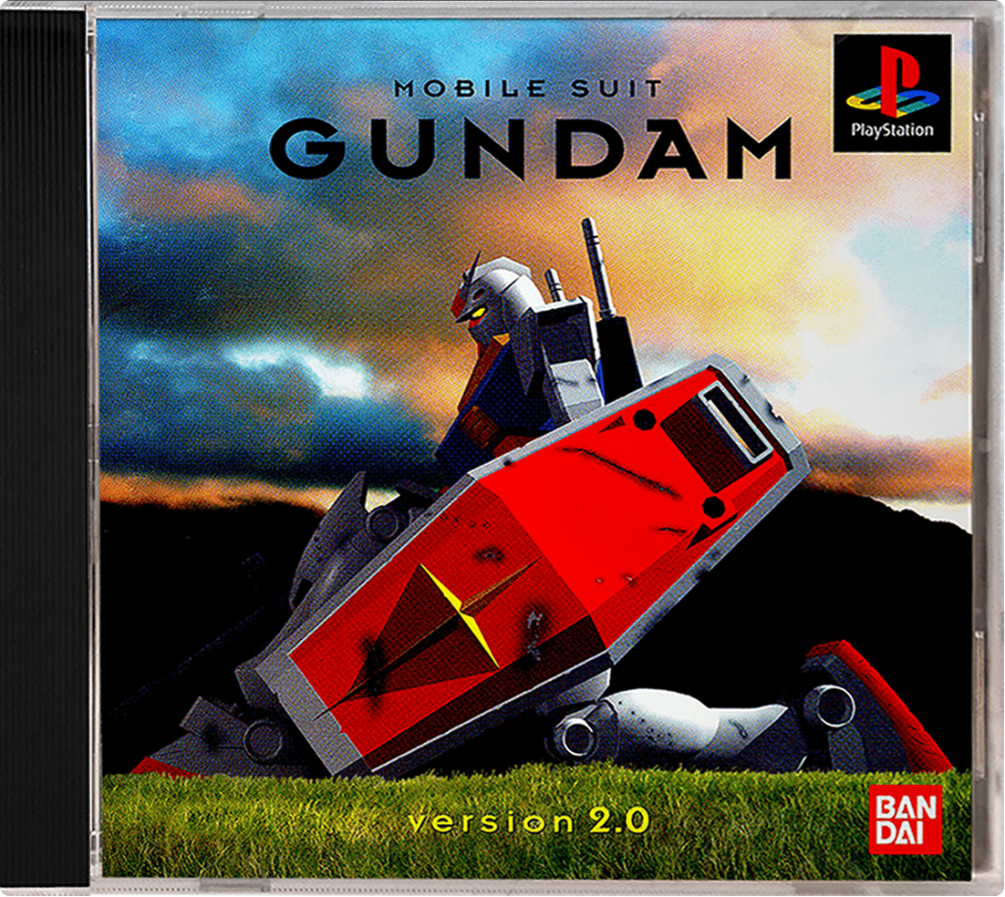 Mobile Suit Gundam Version 2.0 box art for Playstation